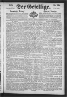 Der Gesellige : Graudenzer Zeitung 1899.09.14, Jg. 74, No. 216
