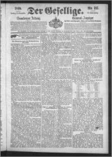 Der Gesellige : Graudenzer Zeitung 1899.09.15, Jg. 74, No. 217
