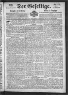 Der Gesellige : Graudenzer Zeitung 1899.09.20, Jg. 74, No. 221
