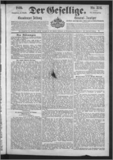 Der Gesellige : Graudenzer Zeitung 1899.09.23, Jg. 74, No. 224