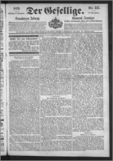 Der Gesellige : Graudenzer Zeitung 1899.09.27, Jg. 74, No. 227