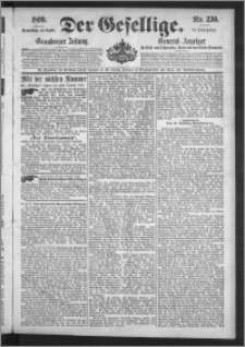 Der Gesellige : Graudenzer Zeitung 1899.09.30, Jg. 74, No. 230