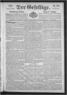 Der Gesellige : Graudenzer Zeitung 1899.10.06, Jg. 74, No. 235