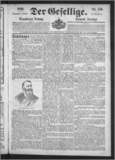 Der Gesellige : Graudenzer Zeitung 1899.10.07, Jg. 74, No. 236
