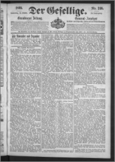Der Gesellige : Graudenzer Zeitung 1899.10.19, Jg. 74, No. 246