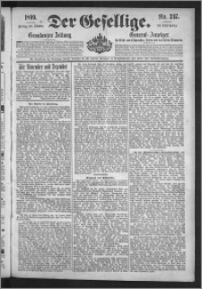 Der Gesellige : Graudenzer Zeitung 1899.10.20, Jg. 74, No. 247