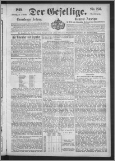 Der Gesellige : Graudenzer Zeitung 1899.10.31, Jg. 74, No. 256