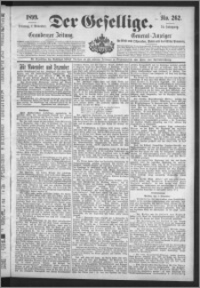 Der Gesellige : Graudenzer Zeitung 1899.11.07, Jg. 74, No. 262