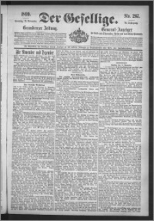 Der Gesellige : Graudenzer Zeitung 1899.11.12, Jg. 74, No. 267