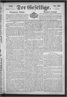 Der Gesellige : Graudenzer Zeitung 1899.11.15, Jg. 74, No. 269