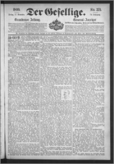 Der Gesellige : Graudenzer Zeitung 1899.11.17, Jg. 74, No. 271