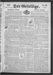 Der Gesellige : Graudenzer Zeitung 1899.11.22, Jg. 74, No. 275