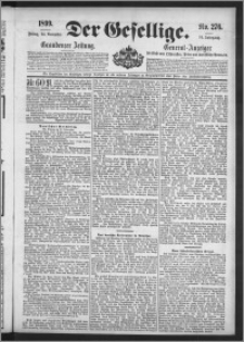 Der Gesellige : Graudenzer Zeitung 1899.11.24, Jg. 74, No. 276
