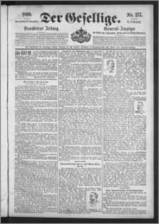 Der Gesellige : Graudenzer Zeitung 1899.11.25, Jg. 74, No. 277