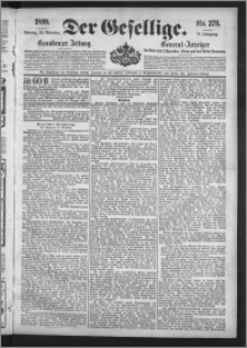 Der Gesellige : Graudenzer Zeitung 1899.11.28, Jg. 74, No. 279