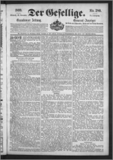 Der Gesellige : Graudenzer Zeitung 1899.11.29, Jg. 74, No. 280