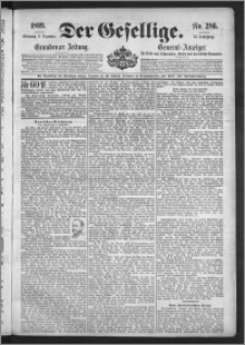 Der Gesellige : Graudenzer Zeitung 1899.12.06, Jg. 74, No. 286