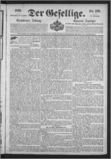 Der Gesellige : Graudenzer Zeitung 1899.12.21, Jg. 74, No. 299