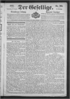 Der Gesellige : Graudenzer Zeitung 1899.12.28, Jg. 74, No. 303