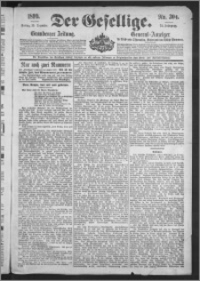 Der Gesellige : Graudenzer Zeitung 1899.12.29, Jg. 74, No. 304