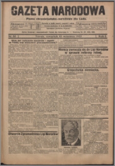Gazeta Narodowa : pismo chrzescijańsko-narodowe dla Ludu 1925.09.10, R. 3, nr 83