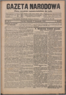 Gazeta Narodowa : pismo chrzescijańsko-narodowe dla Ludu 1925.11.17, R. 3, nr 112