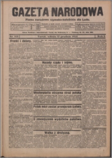 Gazeta Narodowa : pismo chrzescijańsko-narodowe dla Ludu 1925.12.12, R. 3, nr 123 + dod.