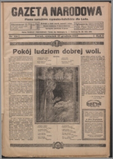 Gazeta Narodowa : pismo chrzescijańsko-narodowe dla Ludu 1925.12.25, R. 3, nr 128