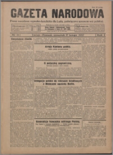 Gazeta Narodowa : pismo narodowe rzymsko-katolickie dla Ludu, poświęcone sprawom wsi polskiej 1927.02.17, R. 5, nr 21