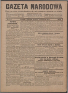 Gazeta Narodowa : pismo narodowe rzymsko-katolickie dla Ludu, poświęcone sprawom wsi polskiej 1927.03.25, R. 5, nr 37 + dod.