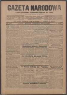 Gazeta Narodowa : pismo narodowe rzymsko-katolickie dla Ludu, poświęcone sprawom wsi polskiej 1926.02.11, R. 4, nr 18