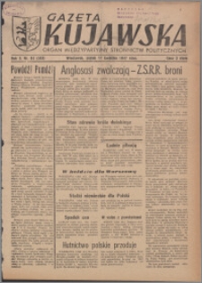 Gazeta Kujawska : organ międzypartyjnych stronnictw politycznych 1947.04.11, R. 2, nr 84 (383)