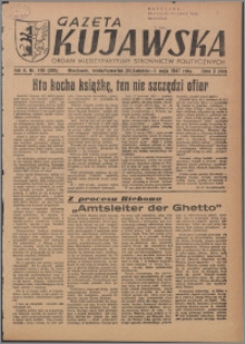 Gazeta Kujawska : organ międzypartyjnych stronnictw politycznych 1947.04.30-05.01, R. 2, nr 100 (399)