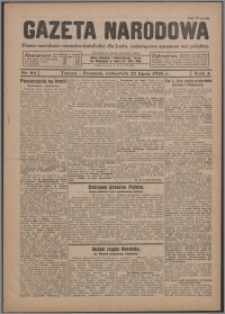 Gazeta Narodowa : pismo narodowe rzymsko-katolickie dla Ludu, poświęcone sprawom wsi polskiej 1926.07.22, R. 4, nr 86