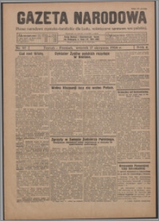 Gazeta Narodowa : pismo narodowe rzymsko-katolickie dla Ludu, poświęcone sprawom wsi polskiej 1926.08.17, R. 4, nr 97