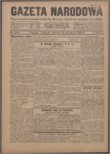 Gazeta Narodowa : pismo narodowe rzymsko-katolickie dla Ludu, poświęcone sprawom wsi polskiej 1926.08.24, R. 4, nr 100