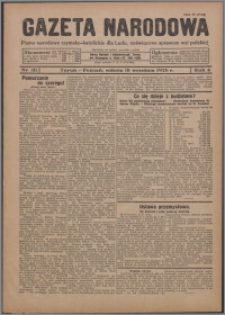 Gazeta Narodowa : pismo narodowe rzymsko-katolickie dla Ludu, poświęcone sprawom wsi polskiej 1926.09.18, R. 4, nr 111 + dod. nr 37