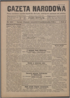 Gazeta Narodowa : pismo narodowe rzymsko-katolickie dla Ludu, poświęcone sprawom wsi polskiej 1926.10.14, R. 4, nr 122