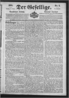 Der Gesellige : Graudenzer Zeitung 1900.01.09, Jg. 74, No. 6