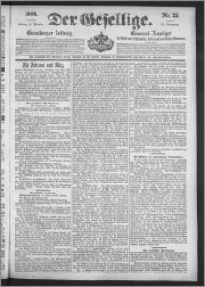 Der Gesellige : Graudenzer Zeitung 1900.02.02, Jg. 74, No. 27