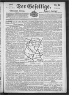 Der Gesellige : Graudenzer Zeitung 1900.02.21, Jg. 74, No. 43