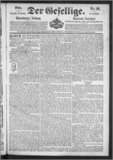 Der Gesellige : Graudenzer Zeitung 1900.02.28, Jg. 74, No. 49