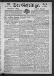 Der Gesellige : Graudenzer Zeitung 1900.03.21, Jg. 74, No. 67