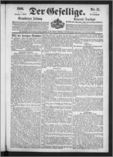 Der Gesellige : Graudenzer Zeitung 1900.04.01, Jg. 74, No. 77