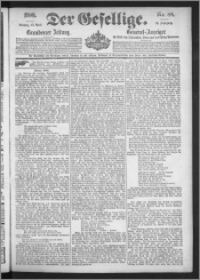 Der Gesellige : Graudenzer Zeitung 1900.04.15, Jg. 74, No. 88