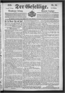 Der Gesellige : Graudenzer Zeitung 1900.04.24, Jg. 74, No. 94