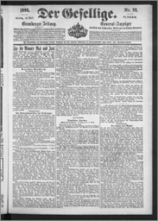 Der Gesellige : Graudenzer Zeitung 1900.04.29, Jg. 74, No. 99