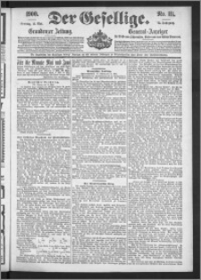 Der Gesellige : Graudenzer Zeitung 1900.05.13, Jg. 74, No. 111