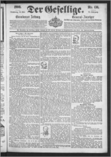 Der Gesellige : Graudenzer Zeitung 1900.06.14, Jg. 74, No. 136