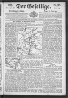 Der Gesellige : Graudenzer Zeitung 1900.06.16, Jg. 74, No. 138